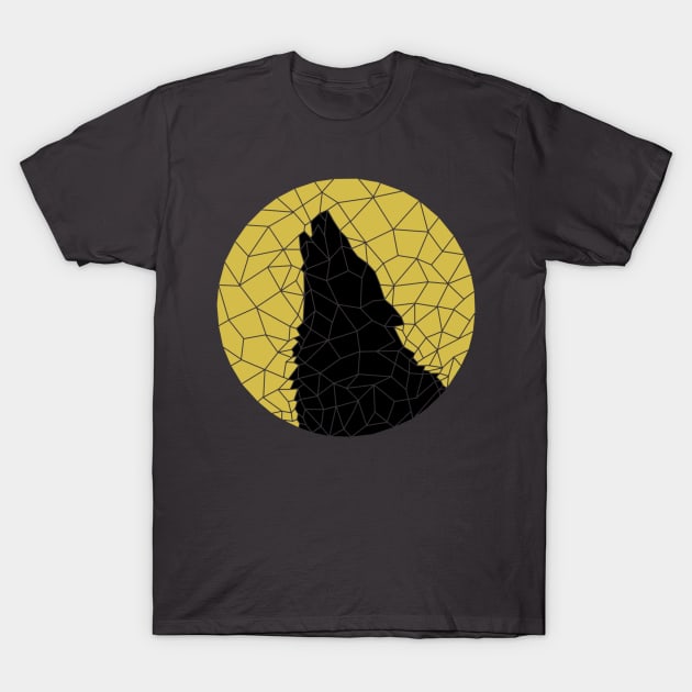 Wolf Moon Geo T-Shirt by shellysom91